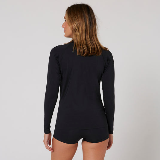 O&E Ladies Waves L/S Rash Shirt
