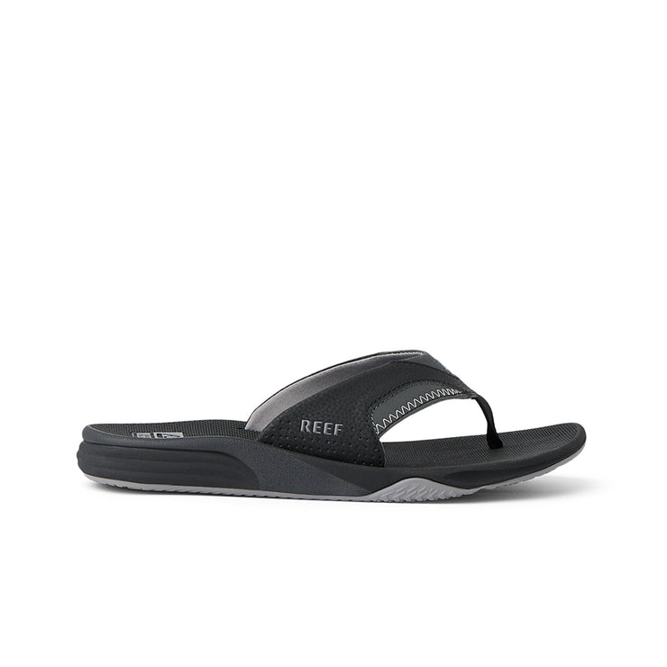 Load image into Gallery viewer, Reef Cushion Fanning Jandal - Black
