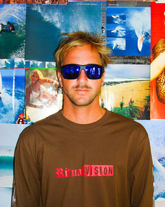 Load image into Gallery viewer, Ritual Vision The Decline - Matte Black/Blue Reflective Polarized
