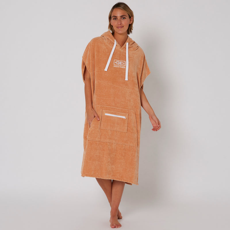 Load image into Gallery viewer, O&amp;E Ladies Honey Hooded Poncho
