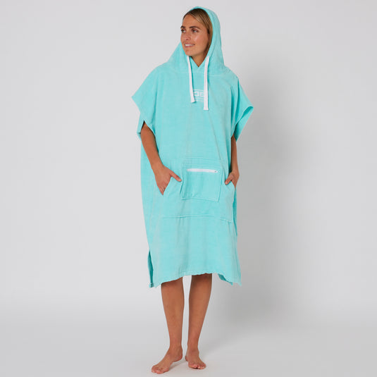 O&E Ladies Honey Hooded Poncho