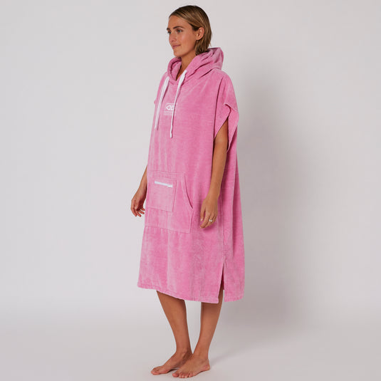 O&E Ladies Honey Hooded Poncho