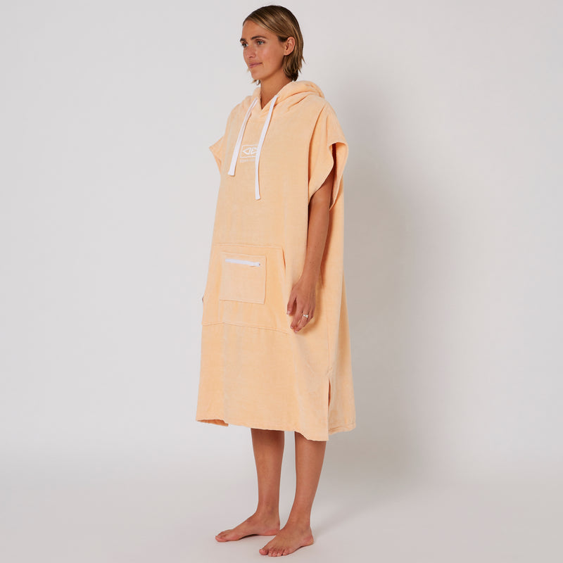 Load image into Gallery viewer, O&amp;E Ladies Honey Hooded Poncho
