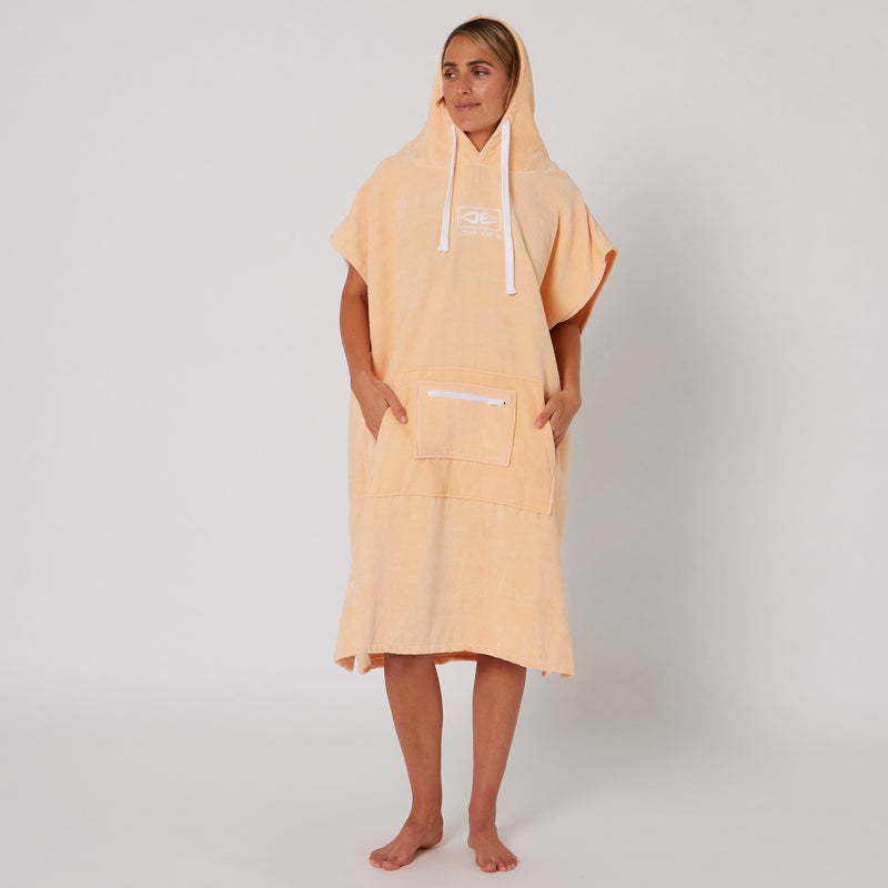 Load image into Gallery viewer, O&amp;E Ladies Honey Hooded Poncho
