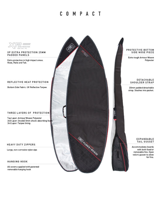 O&E Compact Day Shortboard Cover