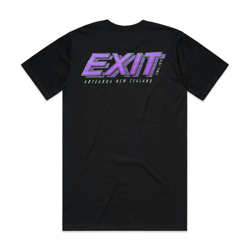 Load image into Gallery viewer, Exit Surf OG Logo Tee - Black/Purple
