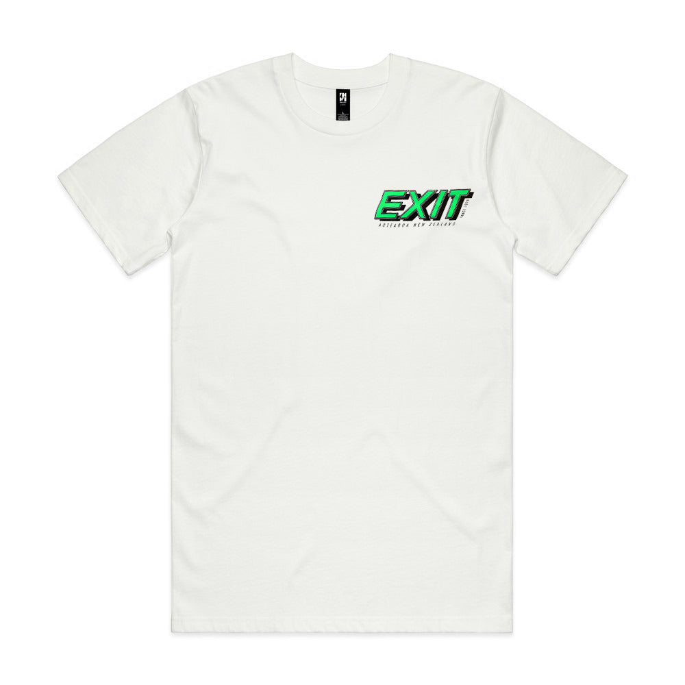 Exit Surf OG Logo Tee - White/Green – Exit Surf | The Surfers Store