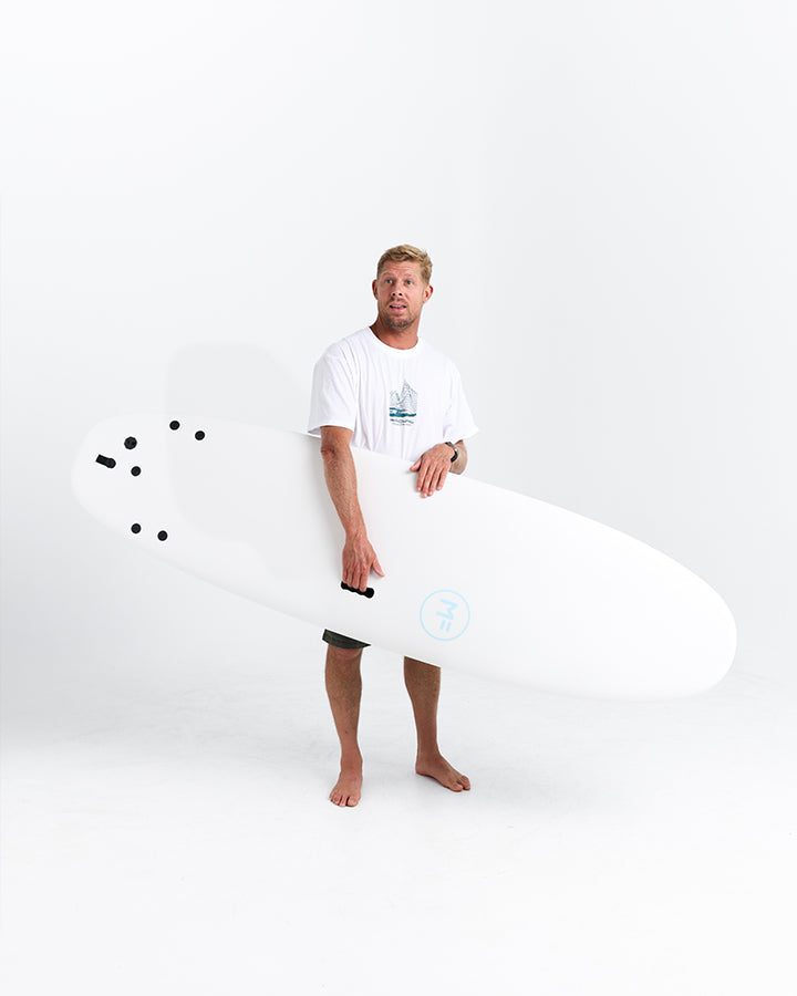 Load image into Gallery viewer, Mick Fanning Beastie Supersoft - White/Teal
