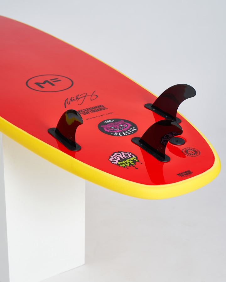 Load image into Gallery viewer, Mick Fanning Beastie Supersoft - Sunshine/Red
