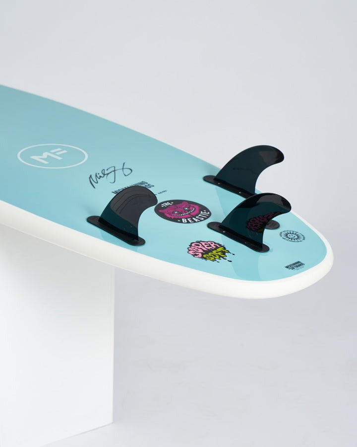 Load image into Gallery viewer, Mick Fanning Beastie Supersoft - White/Teal
