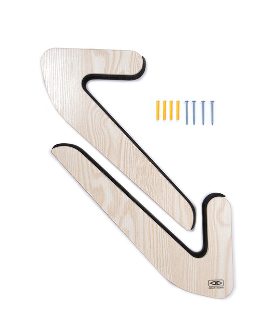 O&E Timber Longboard Wall Display Rack