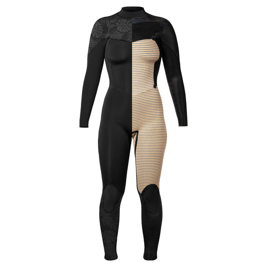 Xcel Ladies Comp 3/2mm Fullsuit - Black/Palm Monstera