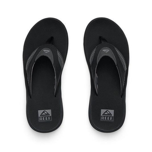 Reef Cushion Fanning Jandal - Black