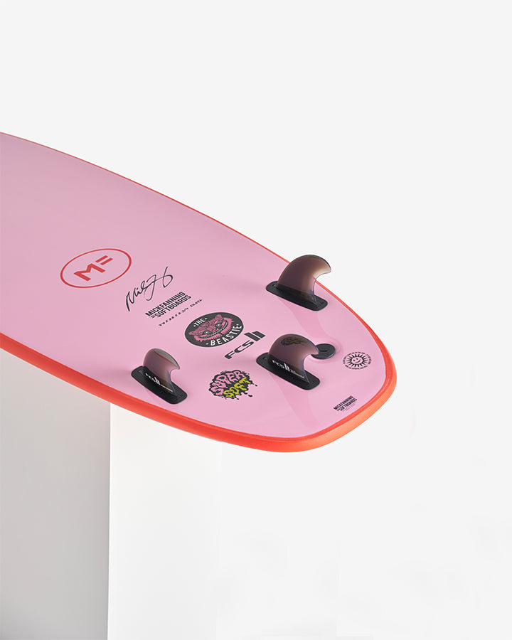 Load image into Gallery viewer, Mick fanning Beastie Supersoft - Red/Pink
