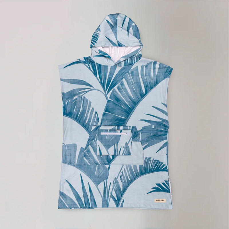 Load image into Gallery viewer, O&amp;E Youth Palm Hooded Poncho
