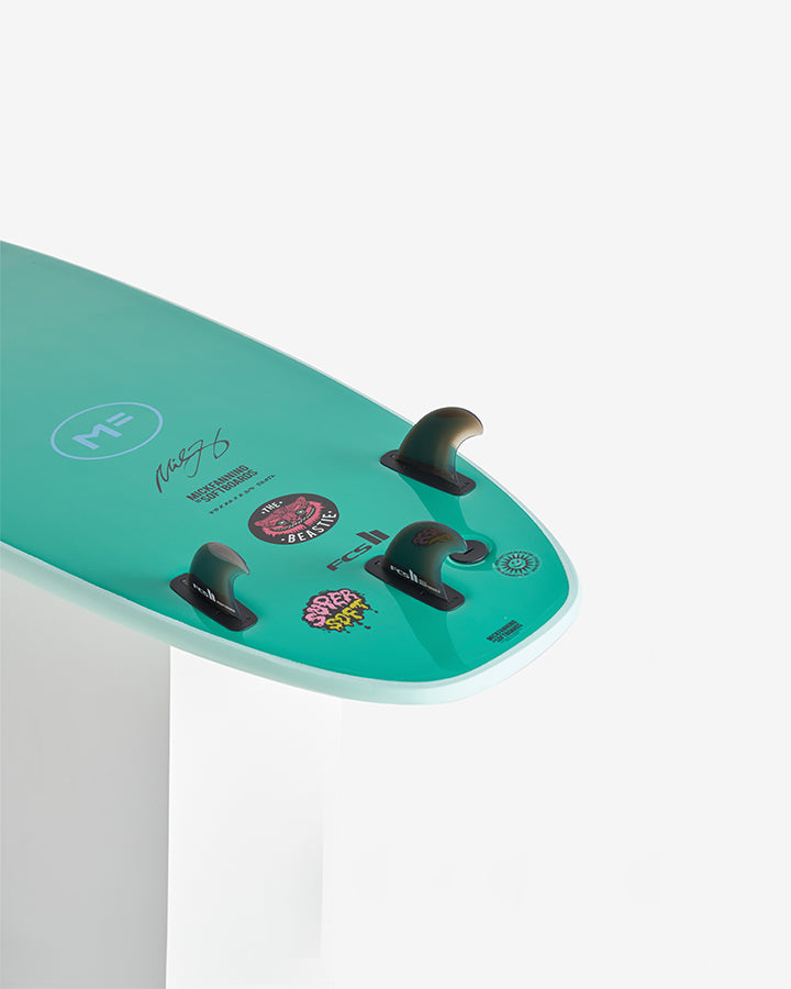 Load image into Gallery viewer, Mick Fanning Beastie Supersoft - Mint/Aqua
