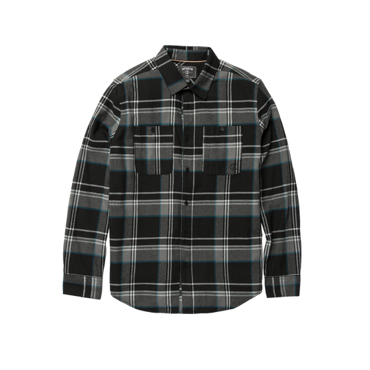 Captain Fin Campo Elijo L/S Flannel Shirt - BLK