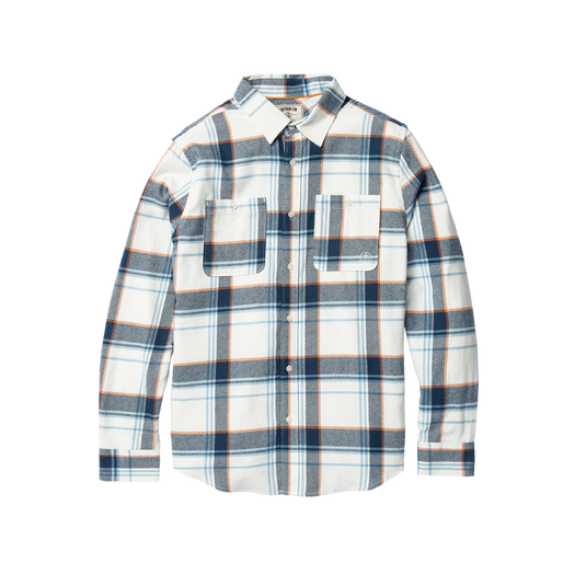 Captain Fin Campo Elijo L/S Flannel Shirt - Dark Navy