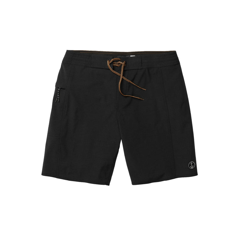 Load image into Gallery viewer, Captain Fin Keyhole Solid Boardshort - Black
