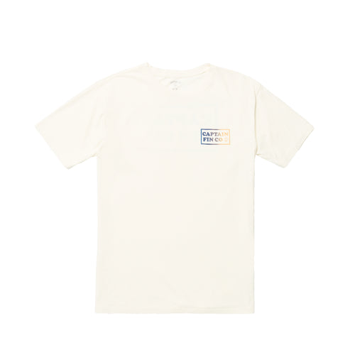 Captain Fin Patch Logo Tee - Vintage White