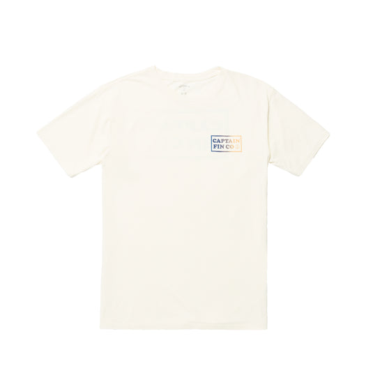 Captain Fin Patch Logo Tee - Vintage White