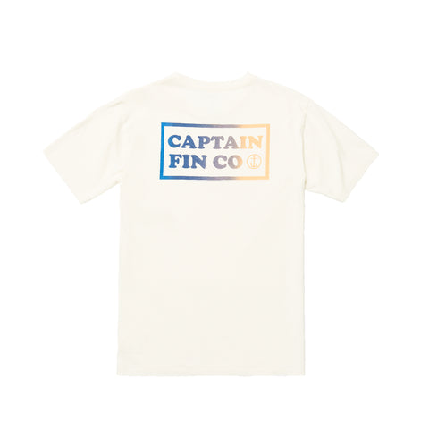 Captain Fin Patch Logo Tee - Vintage White