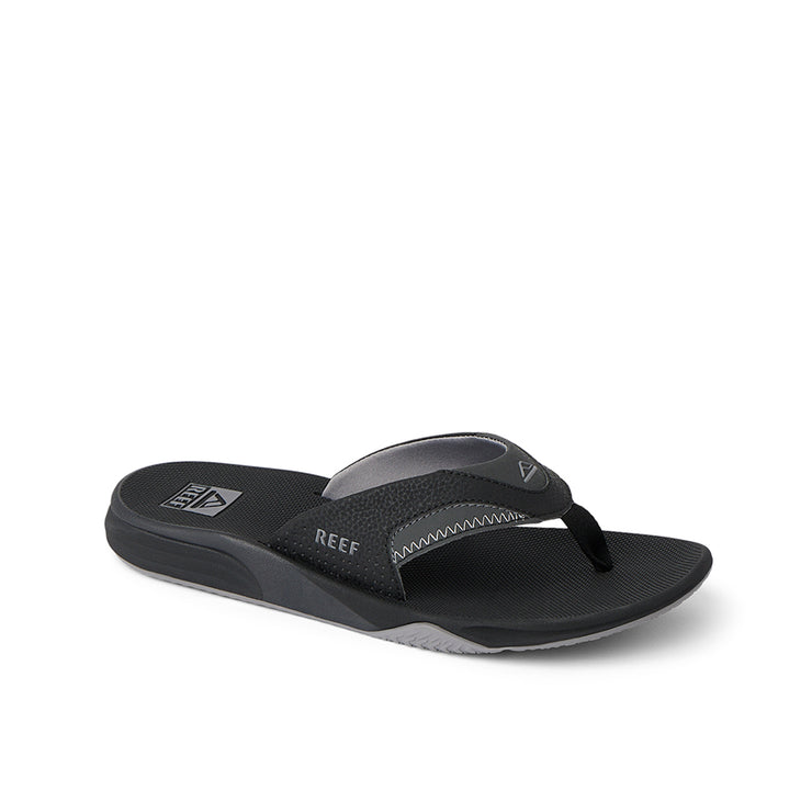 Load image into Gallery viewer, Reef Cushion Fanning Jandal - Black

