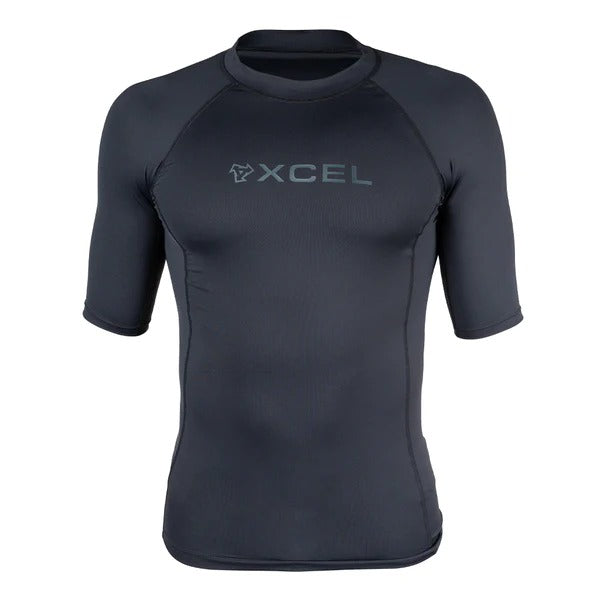 Load image into Gallery viewer, Xcel Premium Stretch S/S U.V Top - Black
