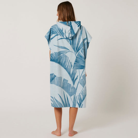 O&E Ladies Palm Zip Hooded Poncho