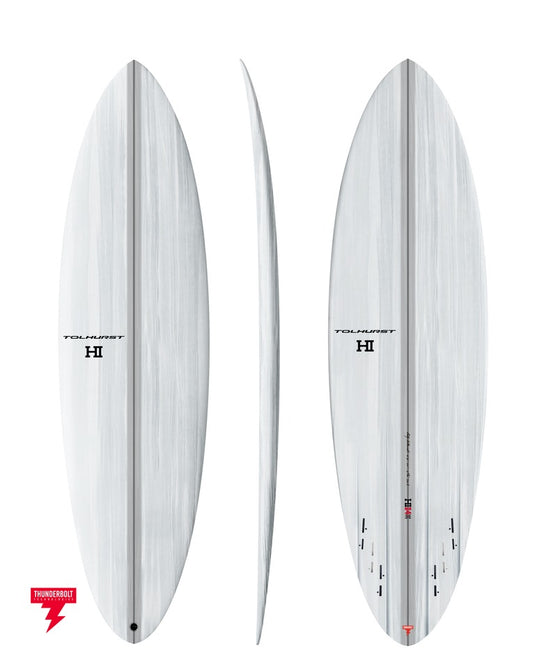 Harley Ingleby MID4 3+3 Thunderbolt Red - Candy White
