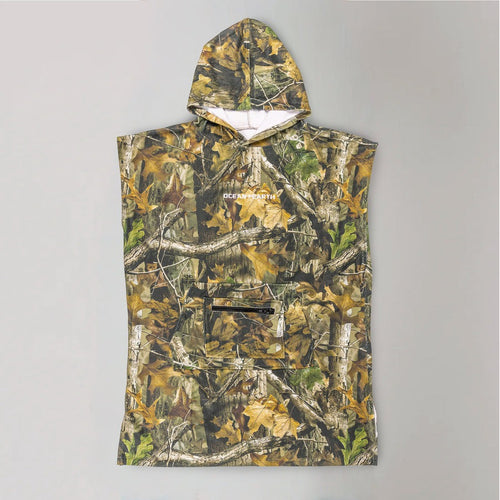 O&E Youth Real Camo Hooded Poncho