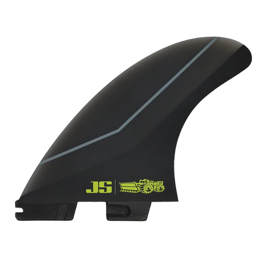 FCSII JS Industries PG Pro Tri Fin Set  - Smoke/Lime