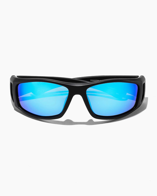 Ritual Vision Dragster -Matte Black/Blue Reflective Polarized