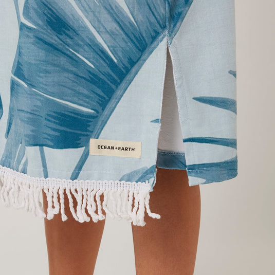 O&E Ladies Palm Zip Hooded Poncho