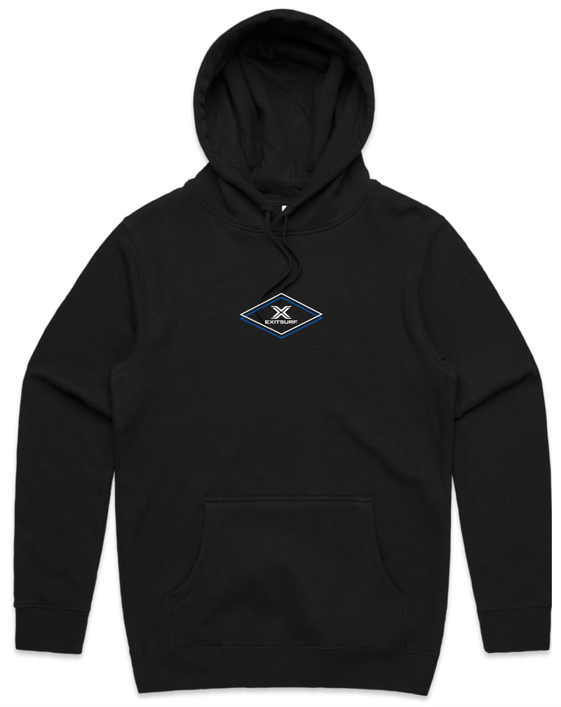 Load image into Gallery viewer, Exit Surf Diamond Back Hoody - Black
