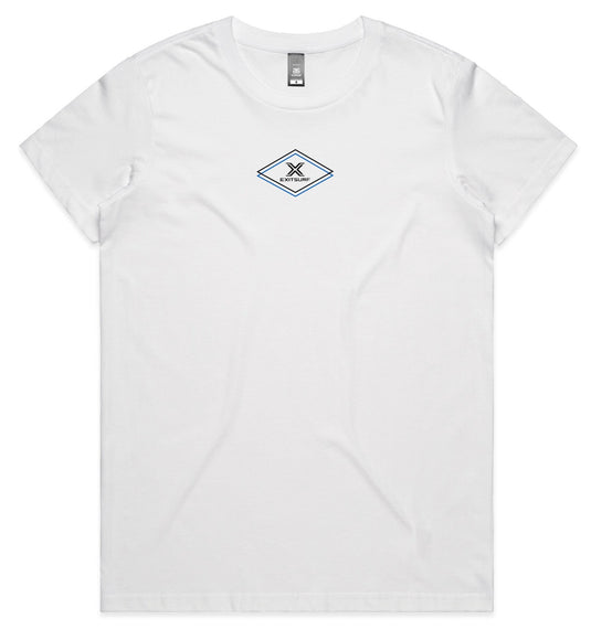 Exit Surf Ladies Diamond Back Tee - White