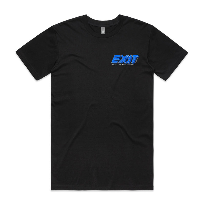 Load image into Gallery viewer, Exit Surf OG Logo Tee - Blk/Blu
