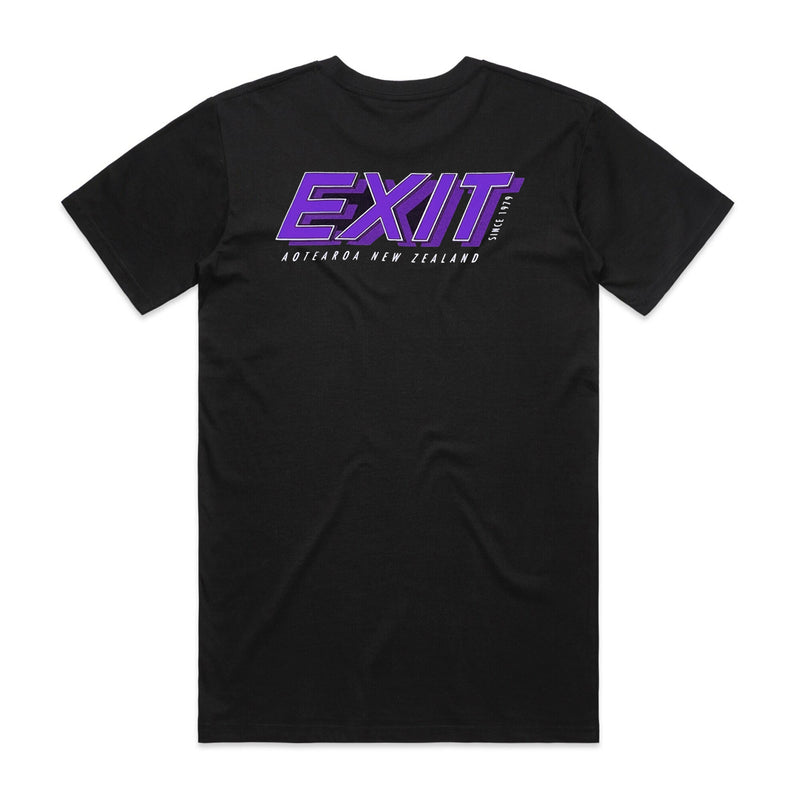 Load image into Gallery viewer, Exit Surf OG Logo Tee - Black/Purple
