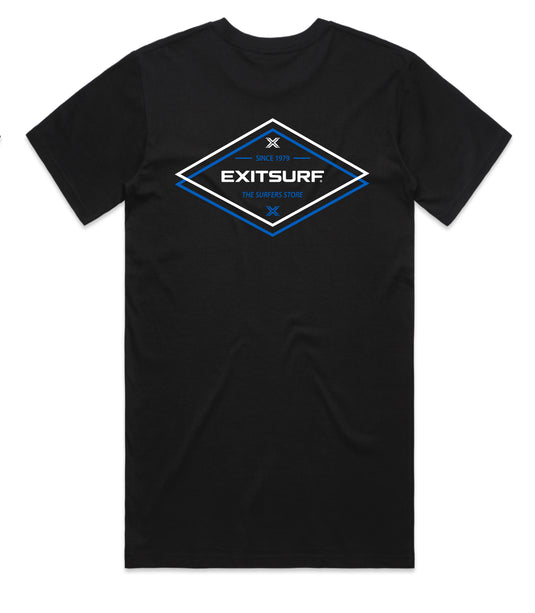 Exit Surf Diamond Back Tee - Black