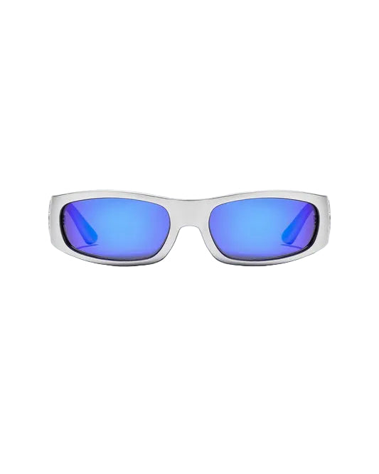 Load image into Gallery viewer, Ritual Vision Parasite - Matte Chrome/Blue Reflective Polarized
