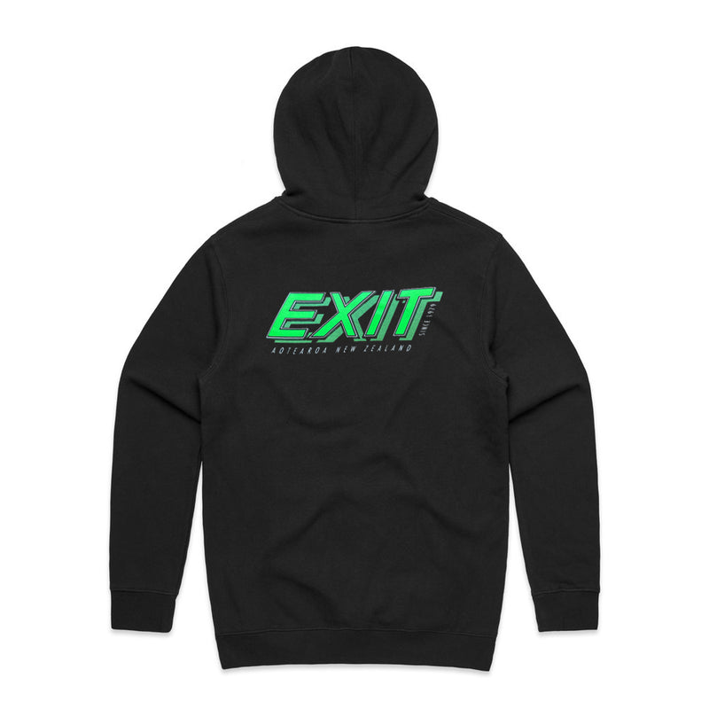 Load image into Gallery viewer, Exit Surf OG Logo Hoody - Black/Green
