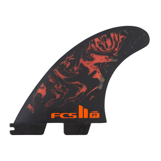 FCSII Filipe Toledo PC Tri Fin - Black/Red