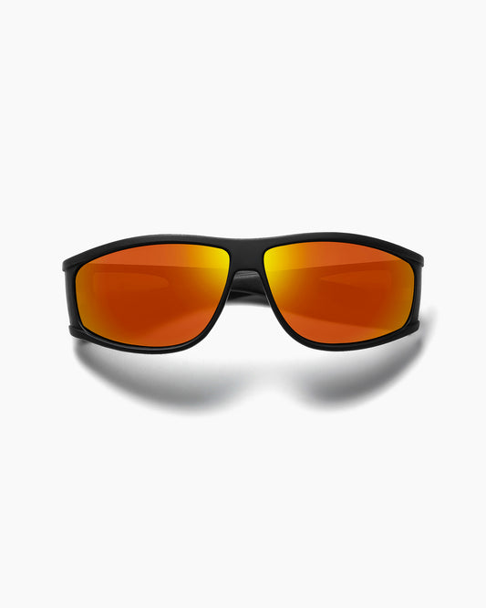 Load image into Gallery viewer, Ritual Vision The Vacationer - Matte Black/Reflective Orange Polarized
