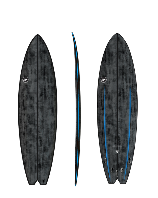 Skindog Hydroplane - Thunderbolt Carbon - Blue Carbon