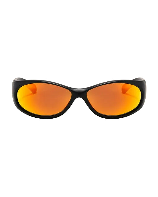 Load image into Gallery viewer, Ritual Vision Demon Speed - Matte Black/Reflective Orange Polarized

