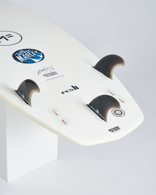 Mick Fanning Little Marley Epoxy-Lam - White