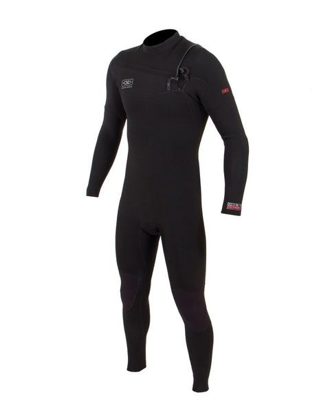 Wetsuit | Mens Double Black Chest Zip Steamer 3/2mm | Ocean and