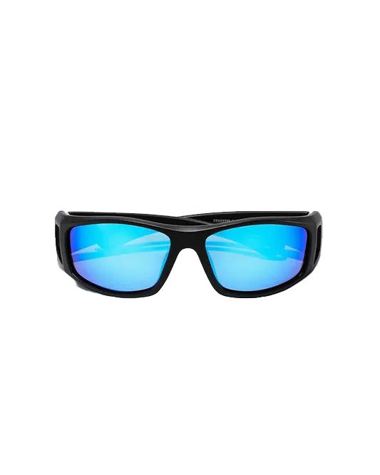 Ritual Vision Dragster -Matte Black/Blue Reflective Polarized