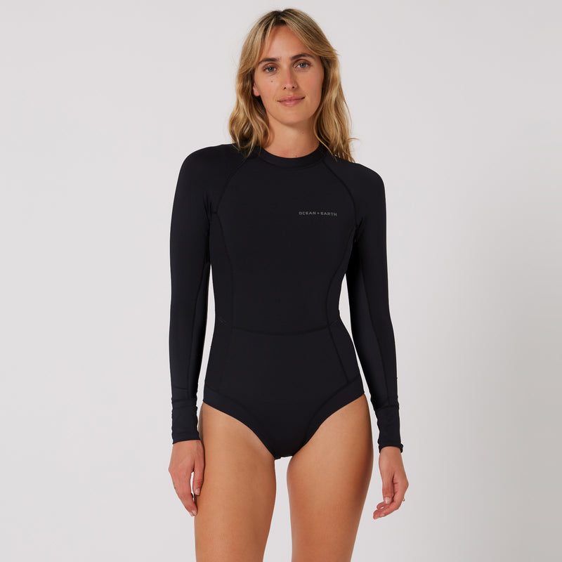 Load image into Gallery viewer, O&amp;E Ladies Oceana L/S BZ Surf Suit
