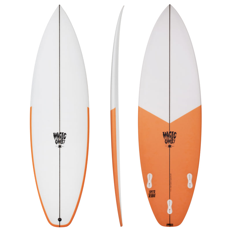 Load image into Gallery viewer, Magic Carpet PU Speed Demon Grom Surfboard
